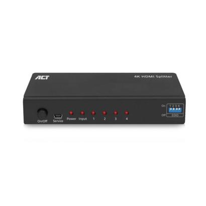 ACT 4K HDMI 1-in-4 out splitter 1080p 120Hz met EDID