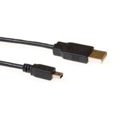 ACT USB 2.0 A male - USB mini B5 male 3,00m